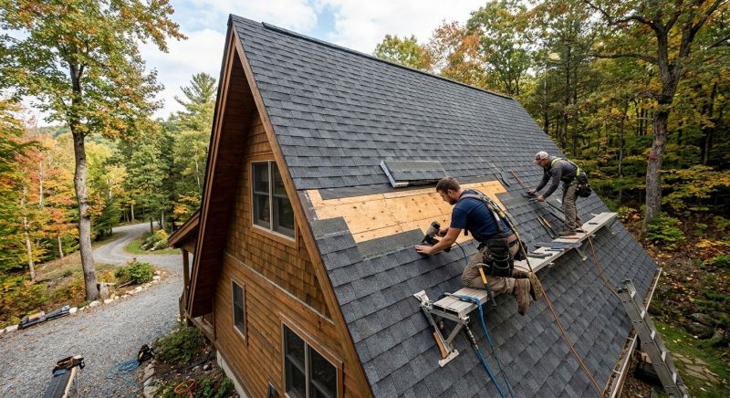A Frame Roof Repair in Medina County, OH