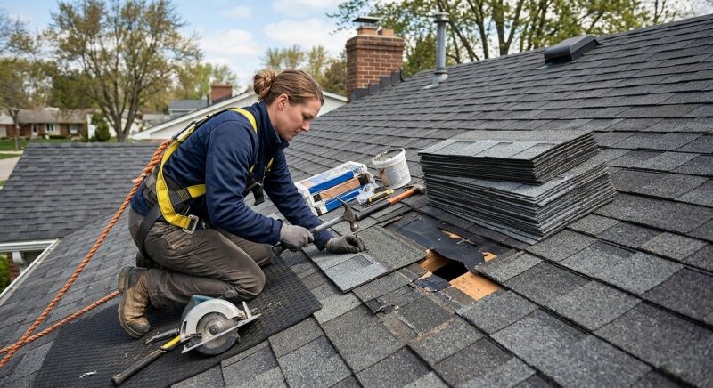 A Frame Roof Repair in Medina County, OH