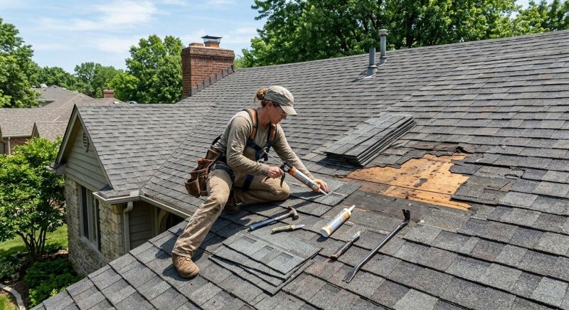 A Frame Roof Repair in Medina County, OH