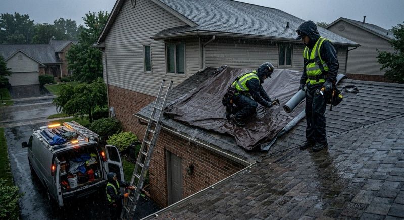 A Frame Roof Repair in Medina County, OH