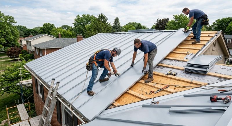 Aluminum Roof Installation in Berea, OH