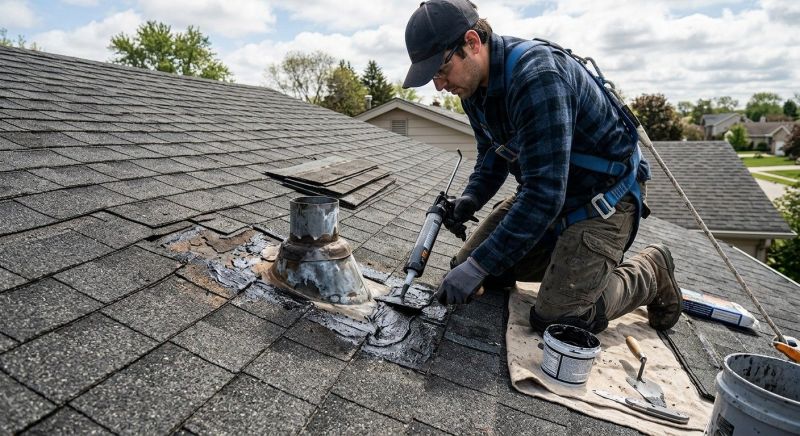 Asphalt Roof Leak Repair in North Olmsted, OH