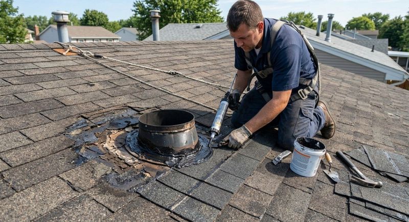 Asphalt Roof Leak Repair in Wellington, OH