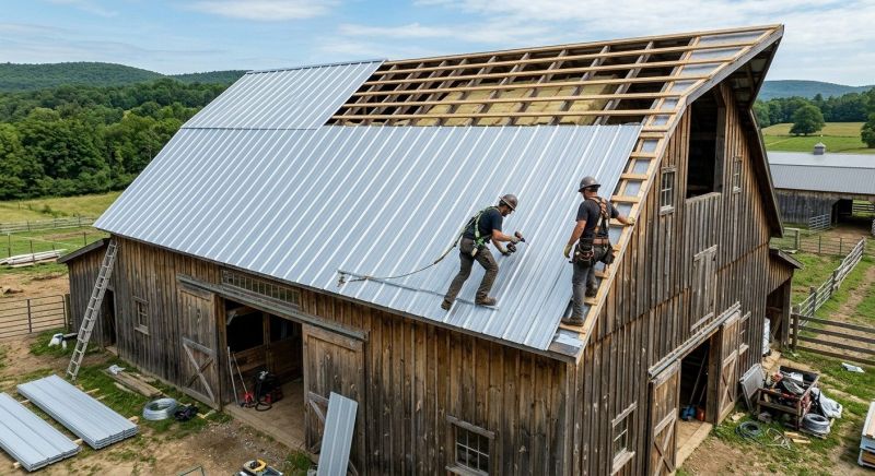 Barn Roof Construction in Medina County, OH