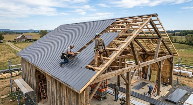 Barn Roof Installation in Medina County, OH