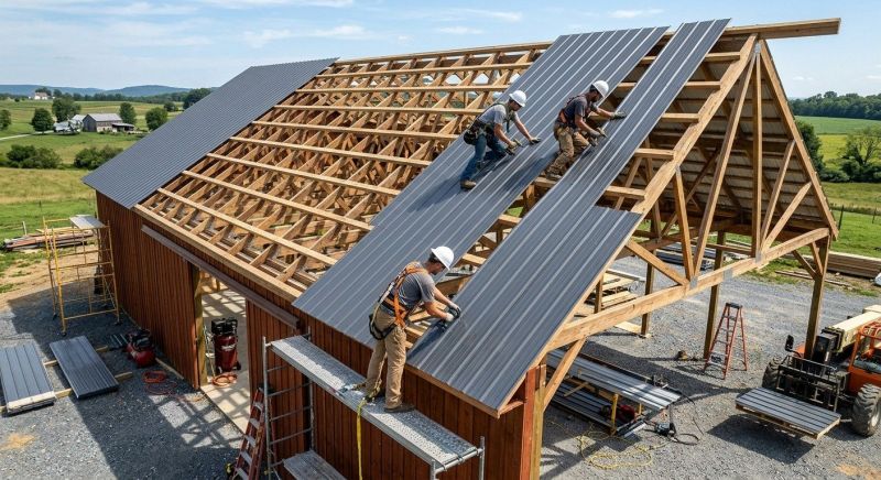 Barn Roof Installation in Medina County, OH