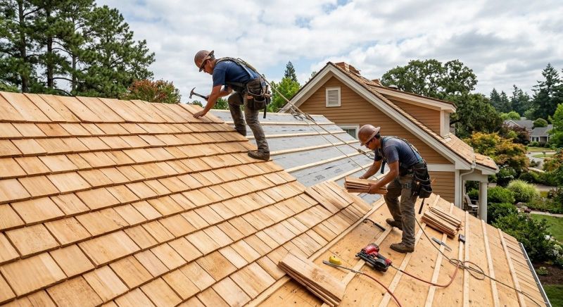 Cedar Roof Installation in Cuyahoga Falls, OH