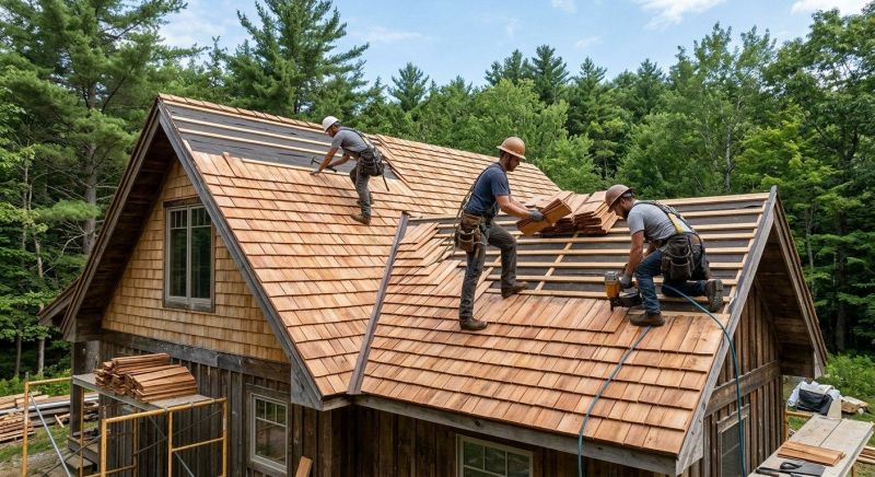 Cedar Roof Installation in Stow, OH