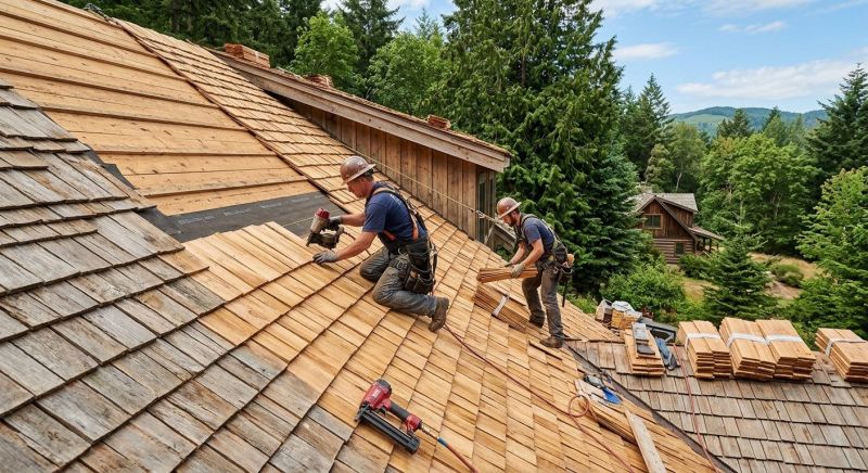 Cedar Roof Installation in Summit County, OH