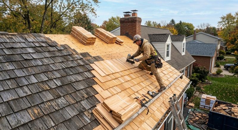 Cedar Roof Replacement in Akron, OH