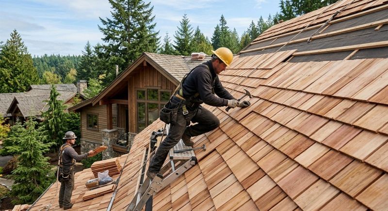 Cedar Shake Roof Construction in Rocky River, OH