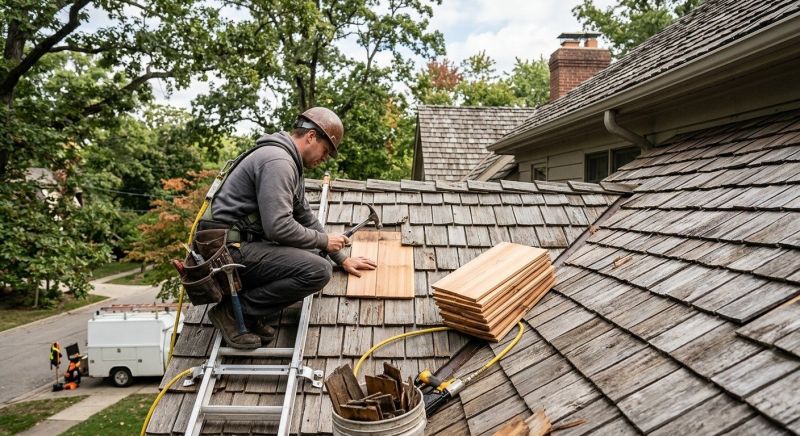 Cedar Shingles Repair in Hinckley, OH