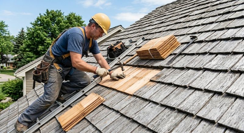 Cedar Shingles Repair in Olmsted Falls, OH