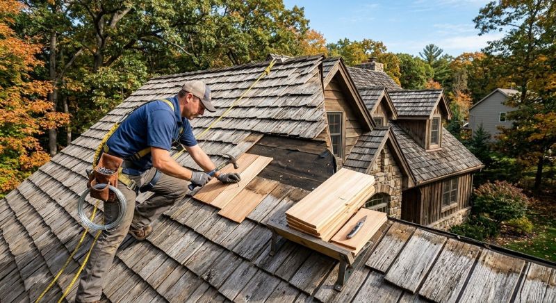 Cedar Shingles Repair in Twinsburg, OH