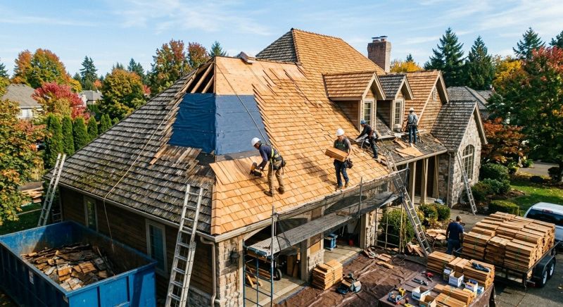 Cedar Shingles Replacement in Westlake, OH
