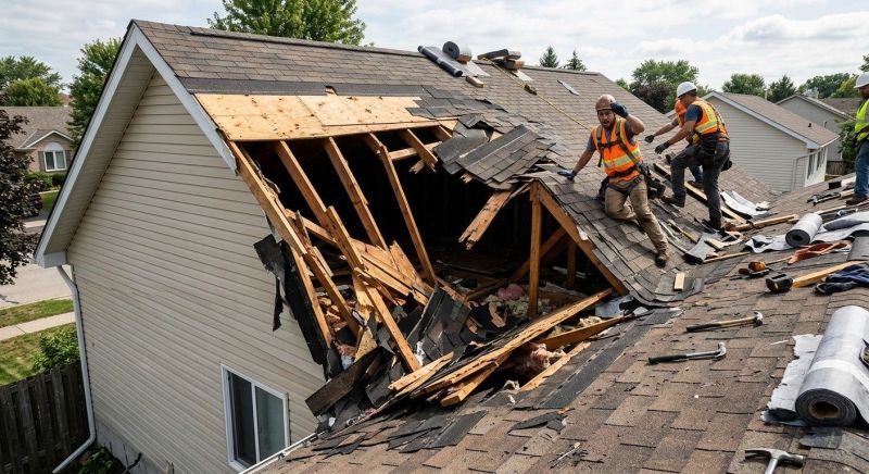 Collapsing Roof Repair in Medina County, OH