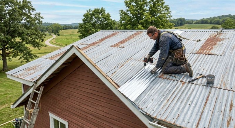 Corrugated Roof Repair in Lakewood, OH