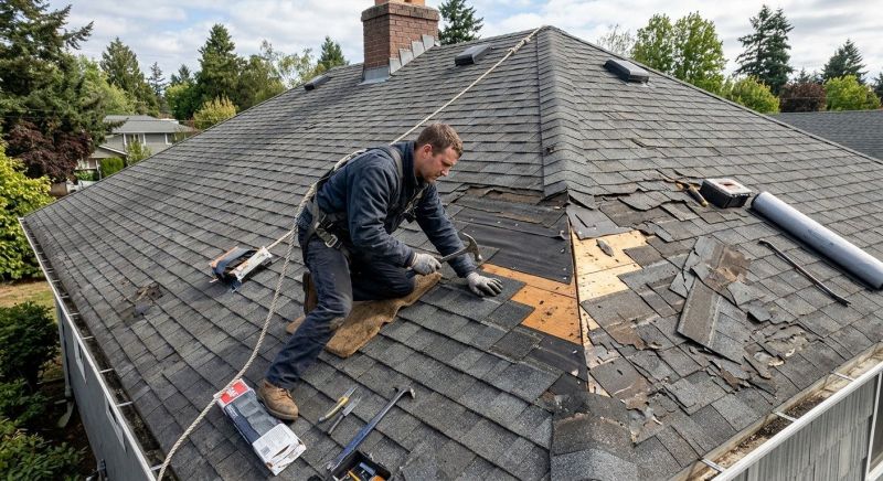 Damaged Roof Repair in Barberton, OH