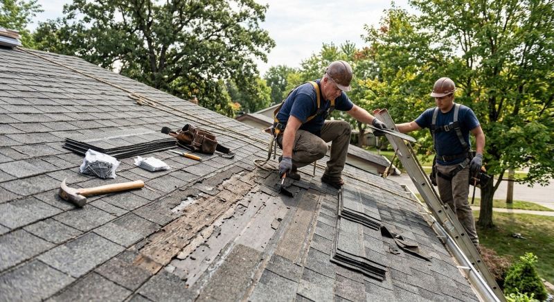 Damaged Roof Repair in Westlake, OH