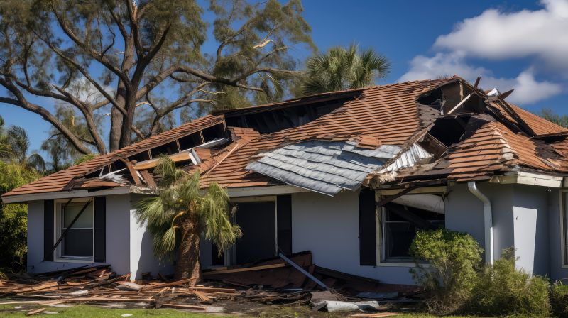 Damaged Roof Replacement in Olmsted Falls, OH