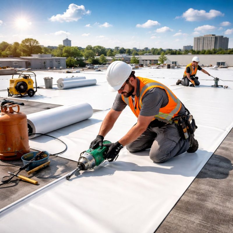 Epdm Roof Installation in Elyria, OH