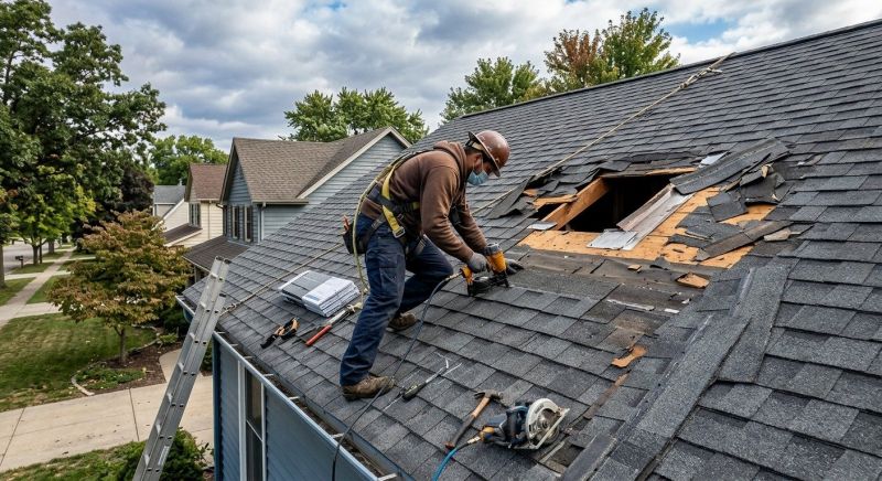 Hail Damage Roof Repair in Avon, OH