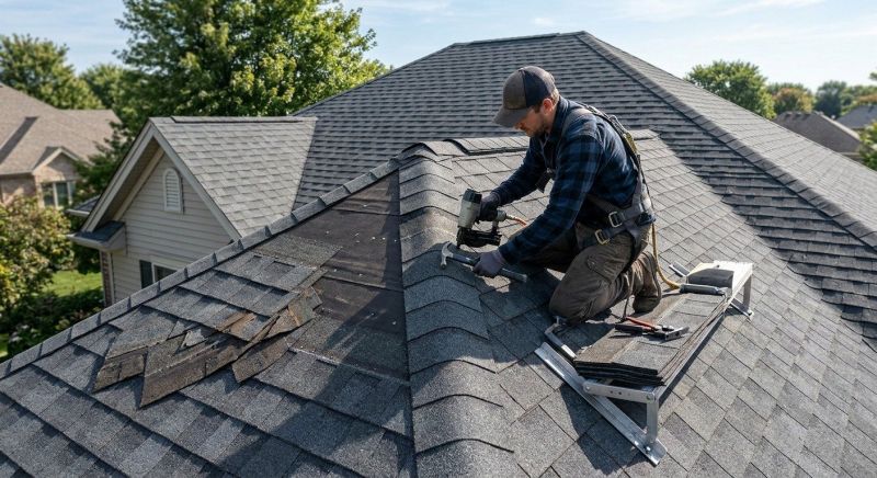 Hip Roof Shingle Replacement in Medina County, OH