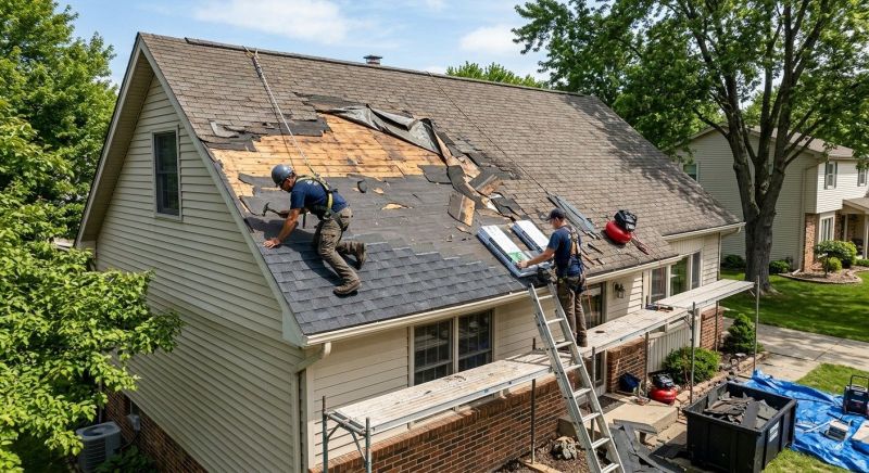 Roof Damage Repair in North Olmsted, OH