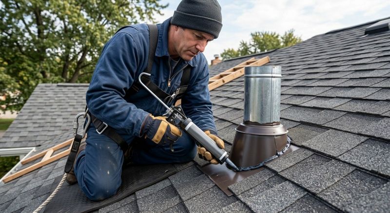 Roof Vent Flashing Repair in Medina County, OH