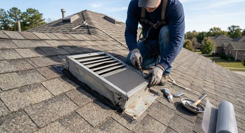 Roof Vent Flashing Repair in Medina County, OH