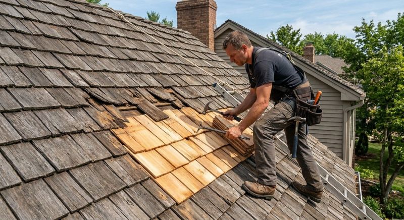 Shake Shingle Repair in Akron, OH