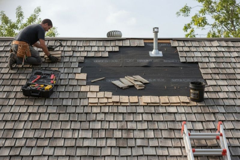 Shake Shingle Repair in Cuyahoga Falls, OH