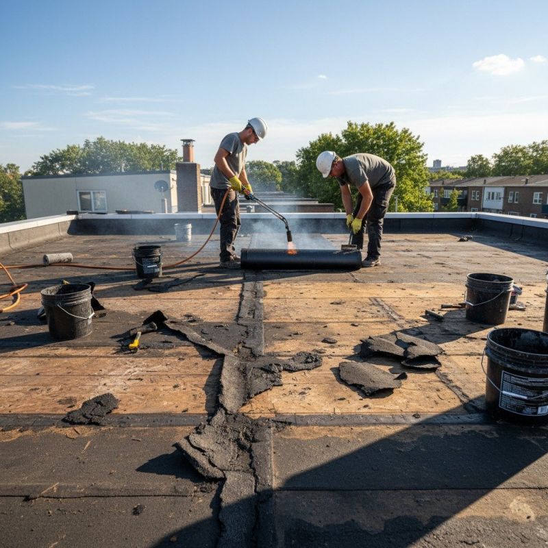Single Ply Roof Repair in Brecksville, OH