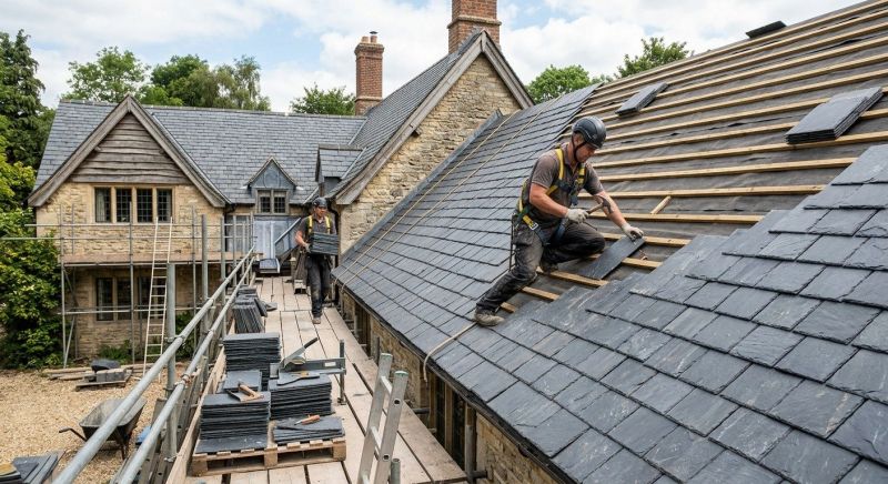 Slate Roof Construction in Richfield, OH