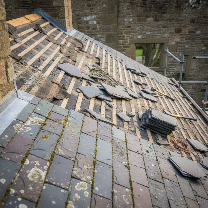 Slate Roof Replacement in Medina, OH