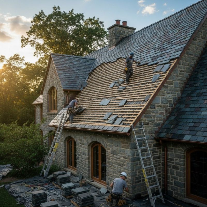 Slate Roof Replacement in Richfield, OH