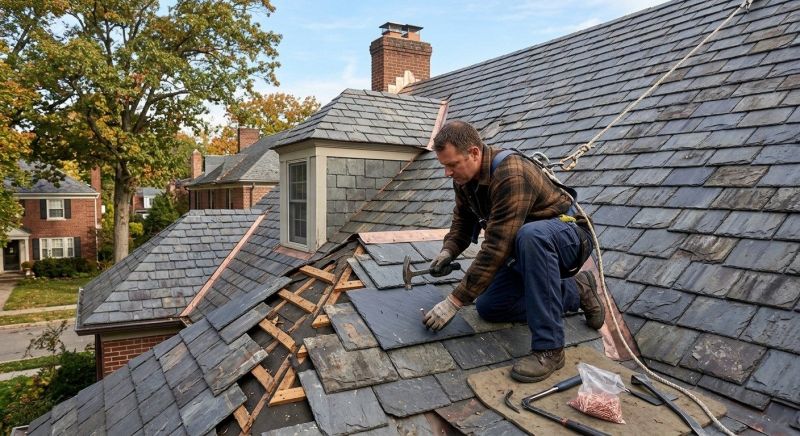 Slate Shingles Repair in Elyria, OH