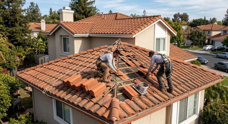 Spanish Tile Roof Repair in Medina County, OH