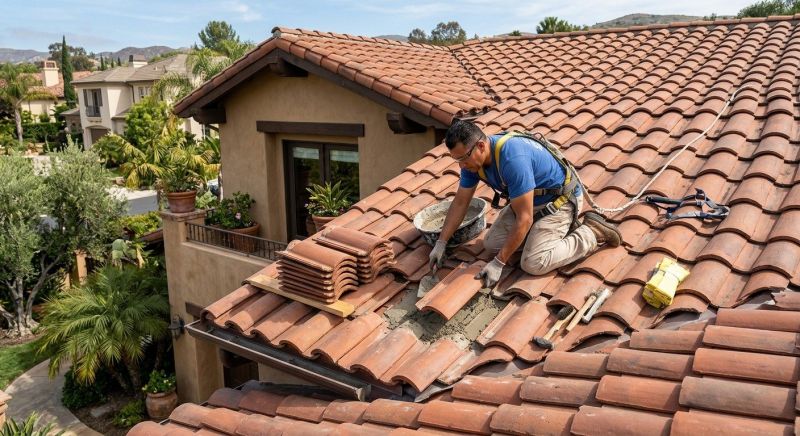 Spanish Tile Roof Repair in Medina County, OH