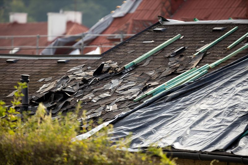 Storm Damage Roof Tarping in Medina County, OH