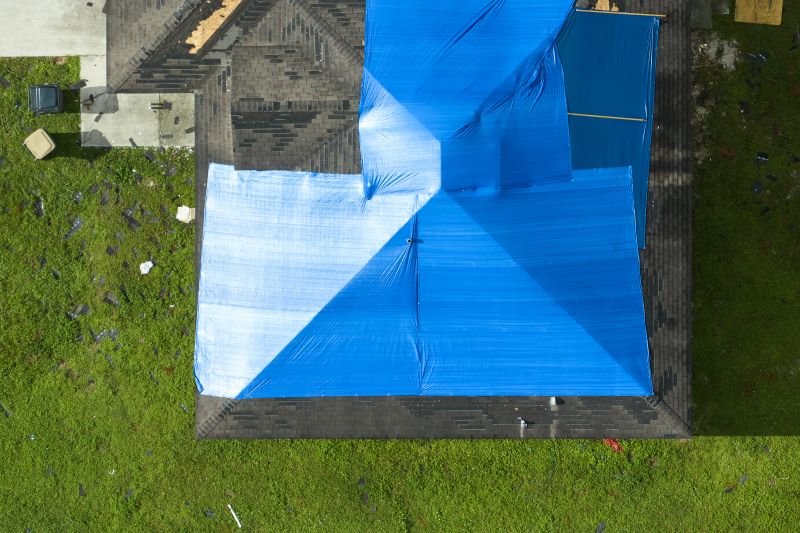 Storm Damage Roof Tarping in Medina County, OH