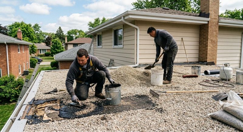 Tar And Gravel Roof Repair in Canal Fulton, OH