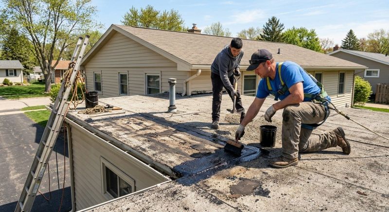 Tar And Gravel Roof Repair in Lagrange, OH