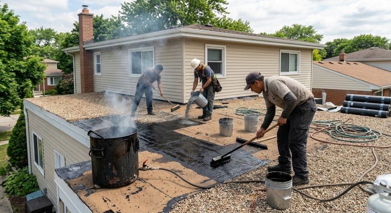 Tar And Gravel Roof Repair in Rocky River, OH