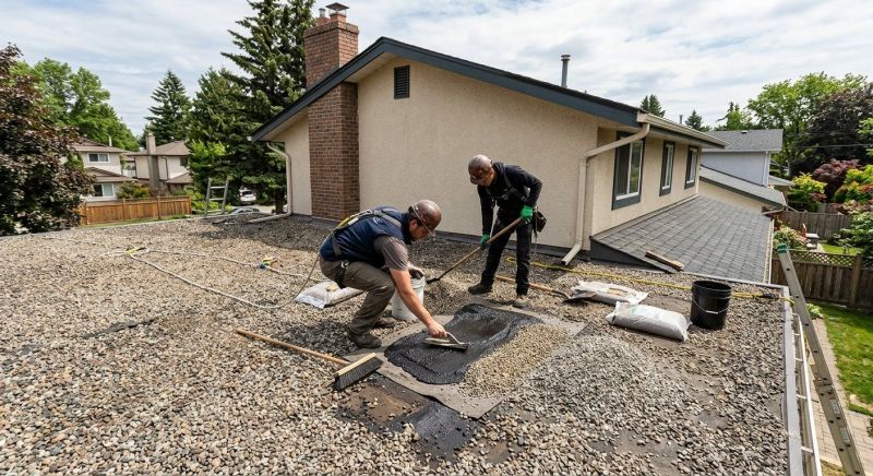 Tar And Gravel Roof Repair in Stow, OH