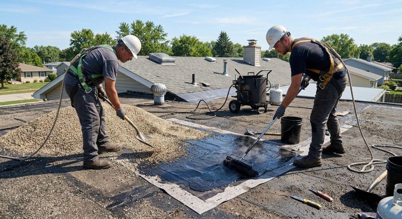 Tar And Gravel Roof Repair in Wellington, OH