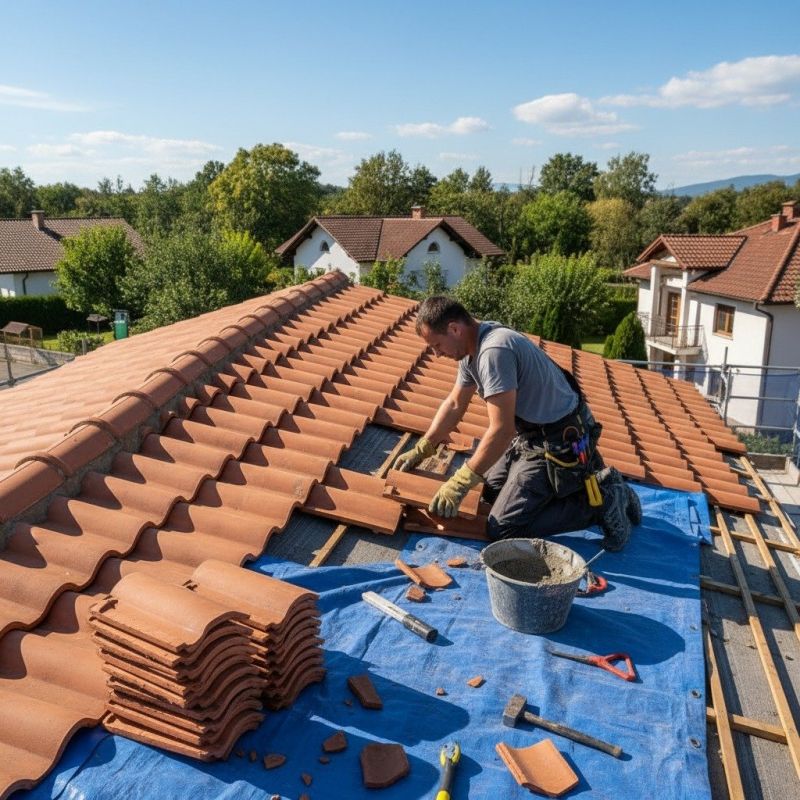 Tile Roof Repair in Akron, OH