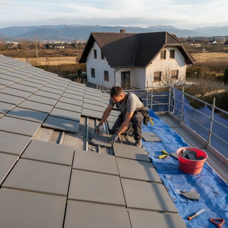 Tile Roof Repair in Akron, OH