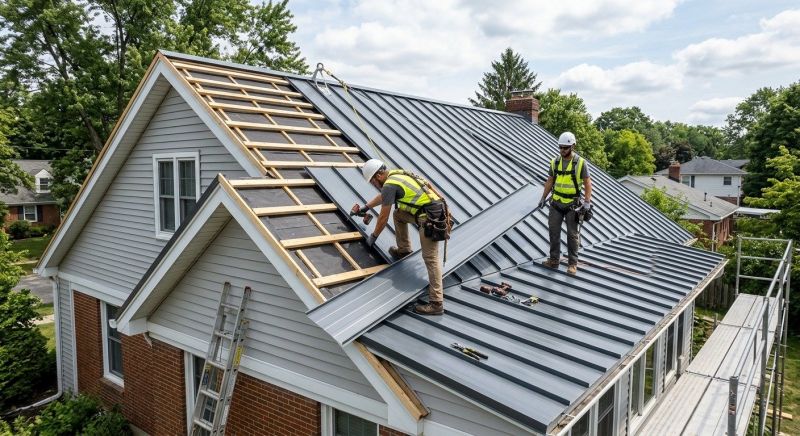 Tin Roof Installation in Akron, OH