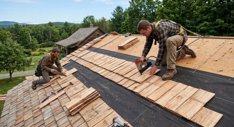Wood Roofing Installation in Berea, OH